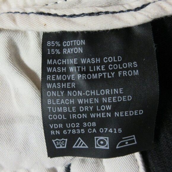 NAUTICA Classic Fit Pleated Front Corduroy Pants Mens Size 40x38 TALL Black NWT - Picture 5 of 11